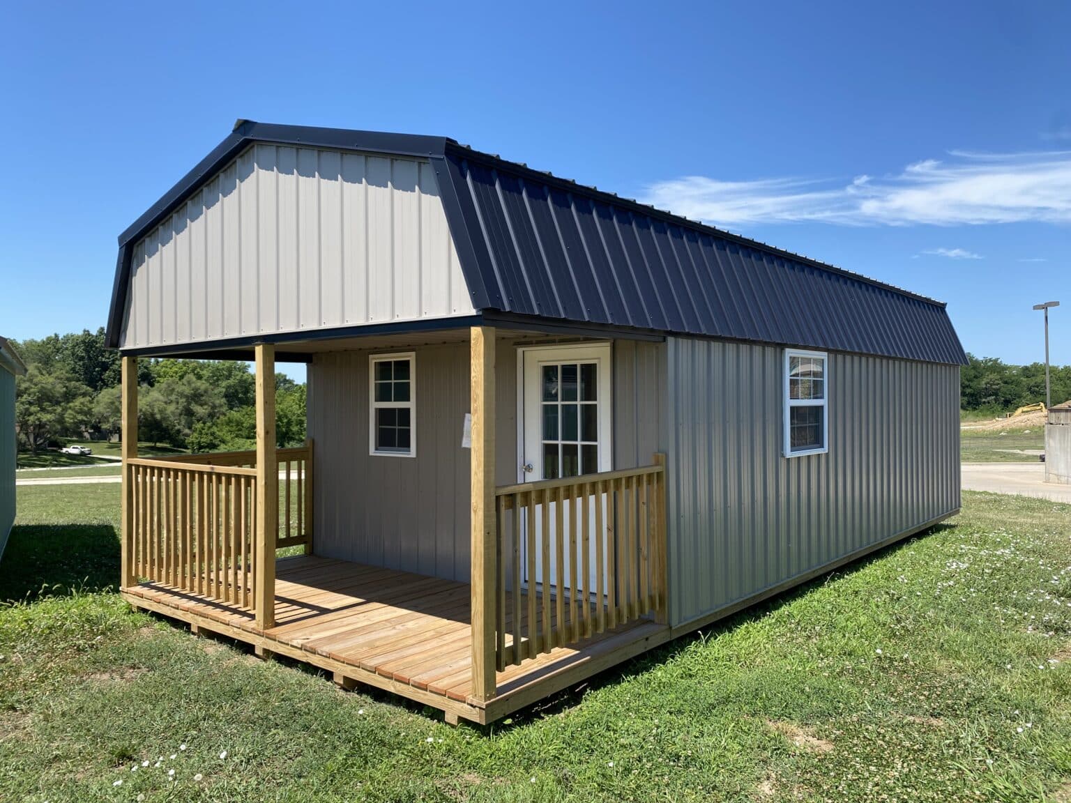 14x32 Highwall lofted cabin - Premier Barns