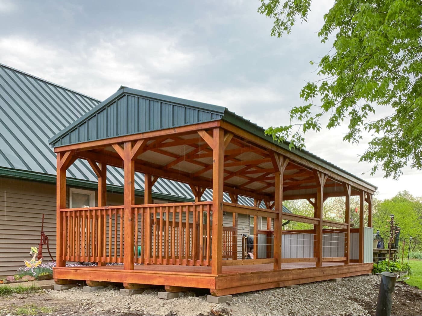 pavilion picnic retreat built by Premier Barns in Missouri
